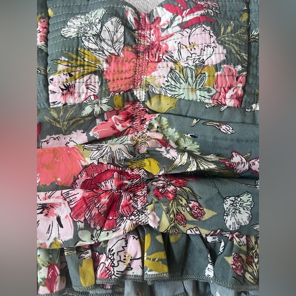 Floral Ruffle Crop Top - Small - Picture 6 of 6